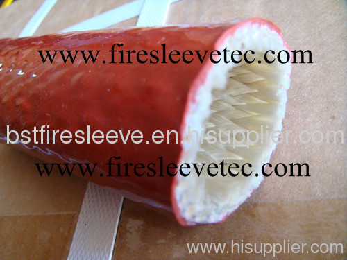 High Temperature Silicone Rubber Coated Fiberglass Firesleeve