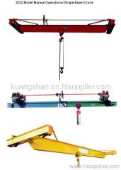 SDQ hand /manual operated Overhead Crane