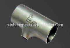 ASME stainless steel tee with 1mm to 60mm wall thickness.