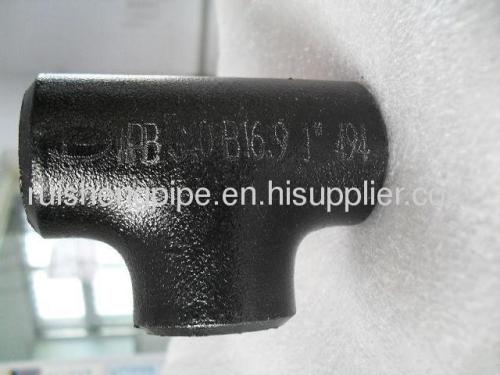 ASME B16.11 SW A105/A106/A53 steel tee Chinese manufacturer