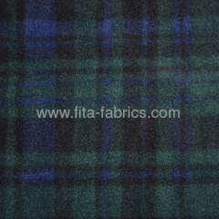 FDY150D/96F Plaid printed polar fleece for blanket fleece