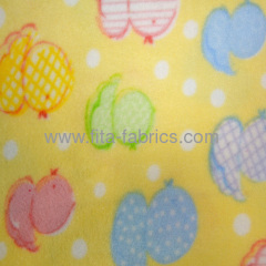 Polyester Micro Print Polar Fleece for baby fleece fabric