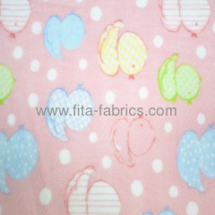 Polyester Micro Print Polar Fleece for baby fleece fabric