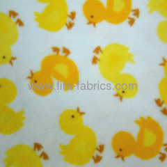 Polyester Micro Print Polar Fleece for baby fleece fabric