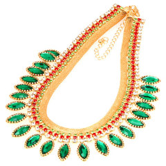 Wholesale New Fashion Jewelry 2013 Chunky Rhinestone Bib Necklace
