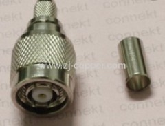 RP-TNC male jack center crimp RF connector for RG-8X LMR240 RG8X LMR-240