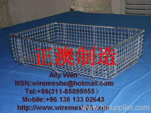 metal wire mesh golf ball basket