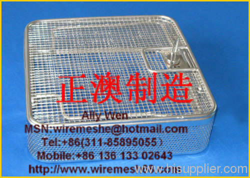 stainless wire mesh steel basket