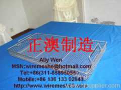 stainless steel 304 316L Sterilizing Tray Of Wiremesh