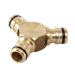 Brass 2-way garden hose Y Fitting