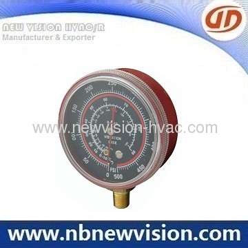 Polycarbonate Window Pressure Gauge