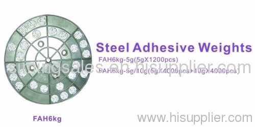 Steel Adhesive Weights(plastic roll packaging)
