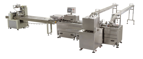 Double Line Jam Sandwich Machine Connect with Packing Machin