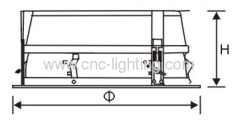 UL listed 40-100W Recessed LVD Induction Downlight