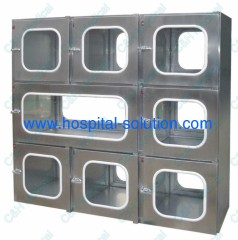 Stainless Steel Pass Window for Purificating Air Flow Clean Rooms