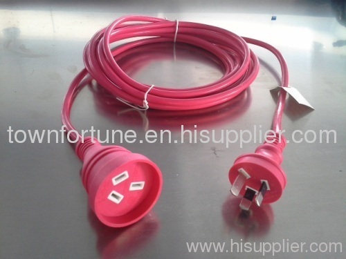 Extension leads in red color for Australia