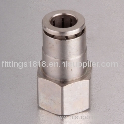 Straight Female Connector Pneumatic Brass Fittings