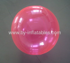 Transparent inflatable PVC beach ball