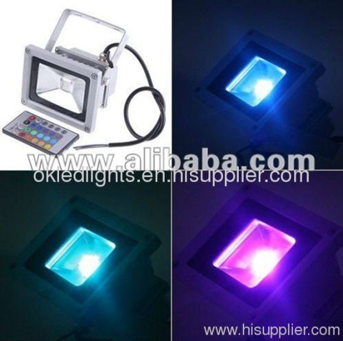 30W High Power Remote Control LED RGB Flood Light Color Changing