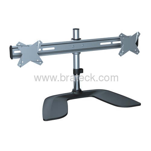 Double panel VESA LCD desk mount bracket