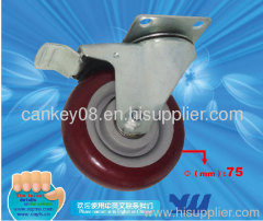 REd Plastic Caster Wheel