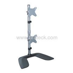 13"-23" double panel LCD VESA desk mount bracket