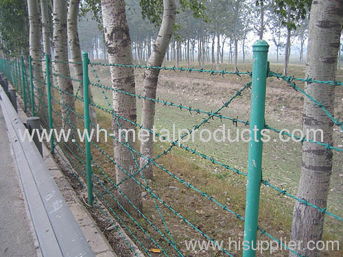 barbed wire protection barrier