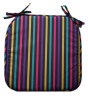 colorful stripe polyester pongee seat cushion