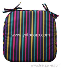 colorful stripe polyester pongee seat cushion