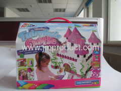 colorful kids'glittering fairytale castle