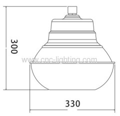 UL listed 40-100W IP65 Waterproof Induction Highbay light with Internal driver