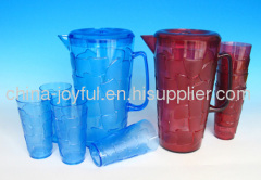 Plastic Pitcher Set with 4 Cups
