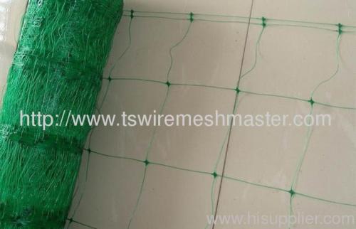 Plastic plant support netting