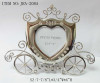 Metal photo frame with silver plating