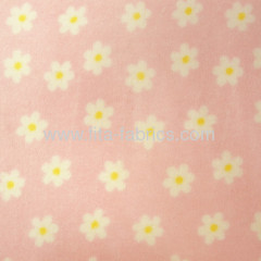 100%Polyester Flower printed coral velvet