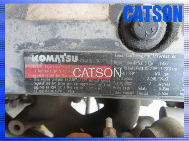 komatsu pc130-7 saa4d95le-3 engine assy