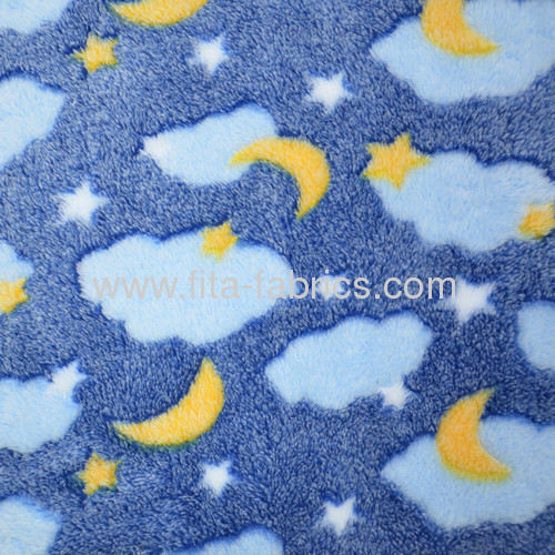 Pretty Embossed Coral Fleece for blankets fleece