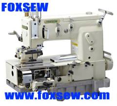 12-needle Flat-bed Double Chain Stitch Sewing Machine for simultaneous shirring FX1412PQ