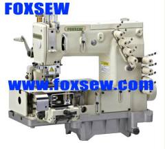 4 Needle Flat-bed Double Chain Stitch Sewing Machine with metering device FX1404PMD