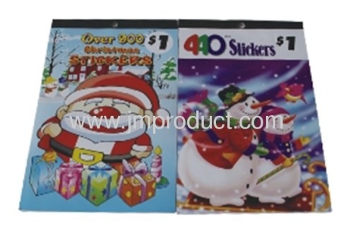 christmas stickers and personalized sticker pad