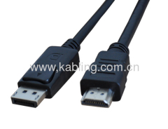 DisplayPort Cable DP Male to HDMI Male