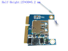 Mini PCIe(PCI-express) To USB Adapter