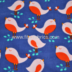 100% Cotton Printed Corduroy Fabric