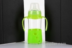 feeding bottle with silicone case