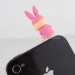 Cute Rabbit Earphone Anti-dust Plug for iPhone/iPad/iPod/Samsung/Other 3.5 mm port cellphone