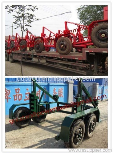 low price Cable Winch,Cable Drum Trailer, new type Cable Drum Carrier