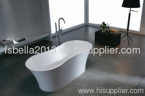 Luxury Solid Surface Contemporary Modern Bathtub, Free-Standing
