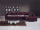 Luxury Purple 3 Seater Modern Fabric Sofa, Italian Living Room Couch Furniture