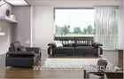 Contemporary Leather Sectional Sofa, 2 / 3 Seater Black Leather Couch