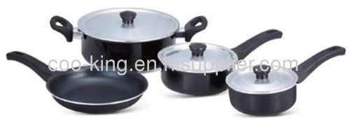 7PCS Aluminum lid non stick kitchenware set